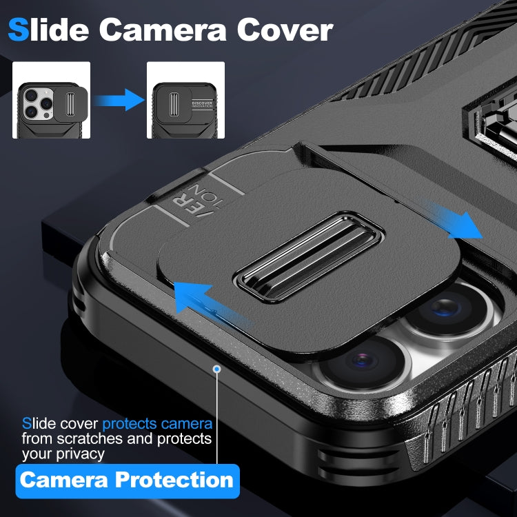 For iPhone 16 Pro Sliding Camshield Holder Phone Case