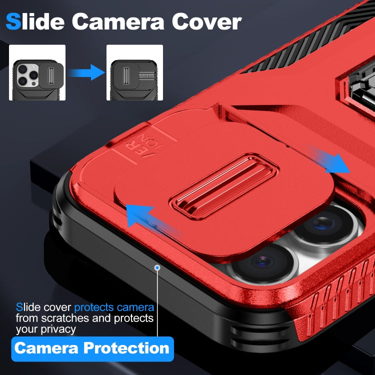 For iPhone 16 Pro Sliding Camshield Holder Phone Case