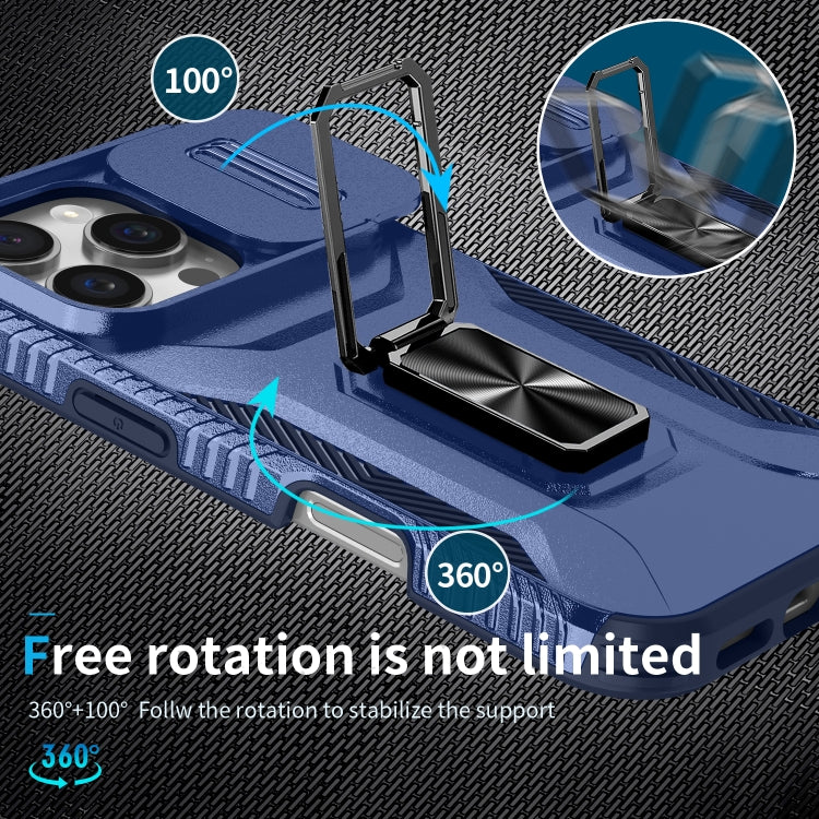 For iPhone 16 Pro Sliding Camshield Holder Phone Case