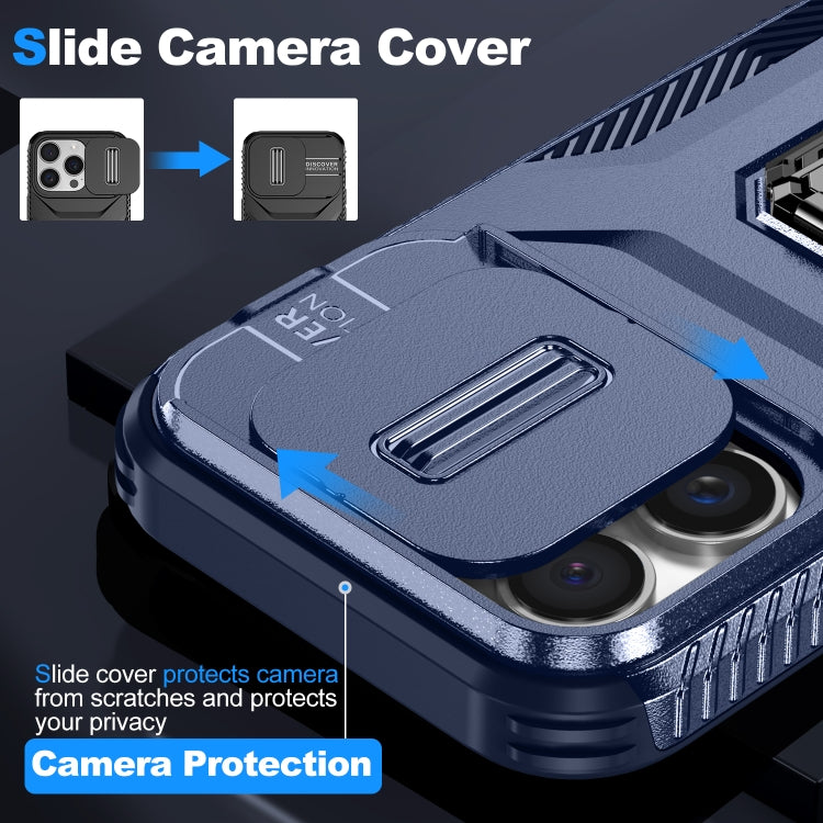 For iPhone 16 Pro Sliding Camshield Holder Phone Case