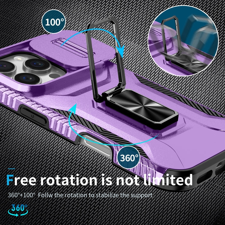 For iPhone 16 Pro Sliding Camshield Holder Phone Case