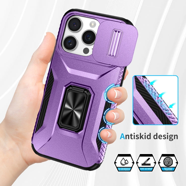 For iPhone 16 Pro Sliding Camshield Holder Phone Case
