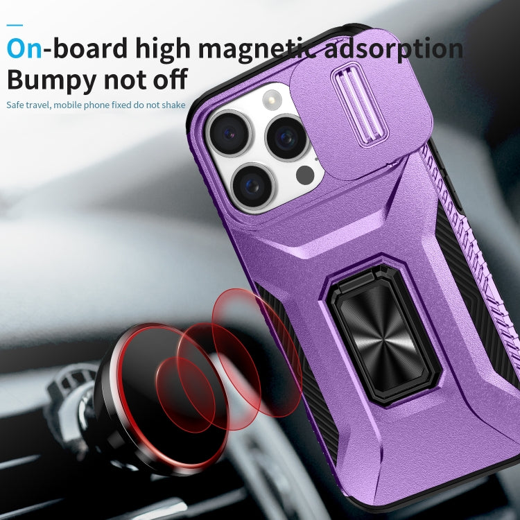 For iPhone 16 Pro Sliding Camshield Holder Phone Case