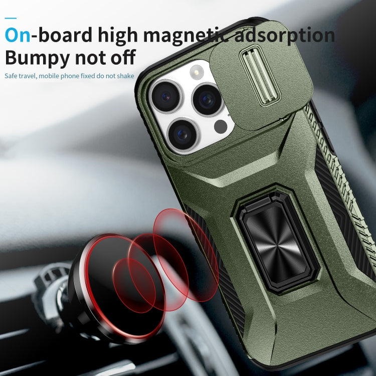 For iPhone 16 Pro Max Sliding Camshield Holder Phone Case