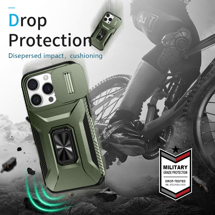 For iPhone 16 Pro Max Sliding Camshield Holder Phone Case