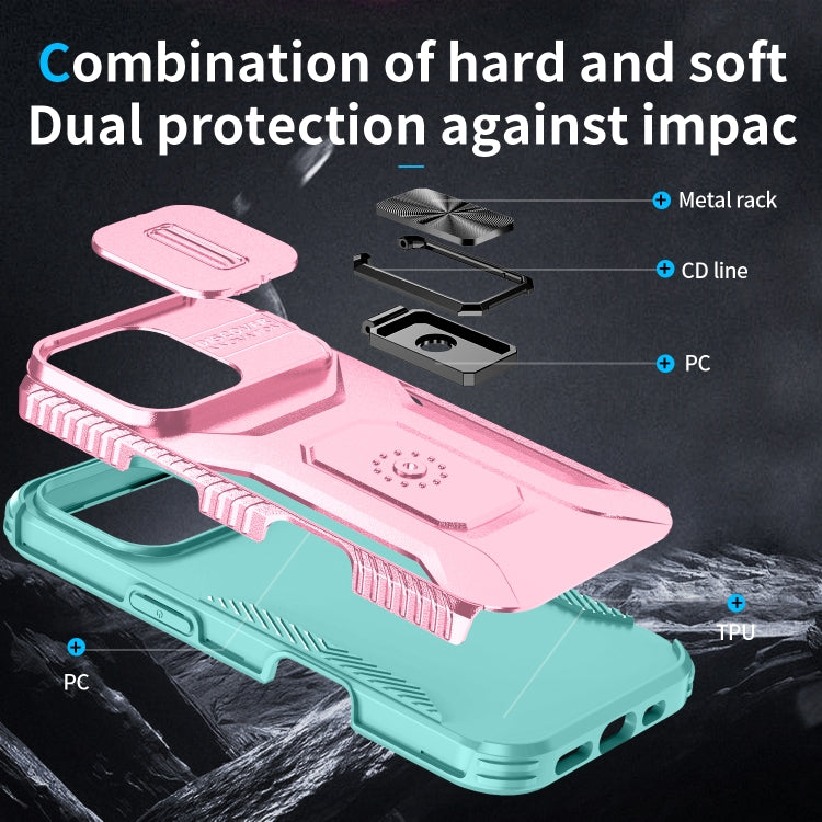For iPhone 16 Pro Max Sliding Camshield Holder Phone Case