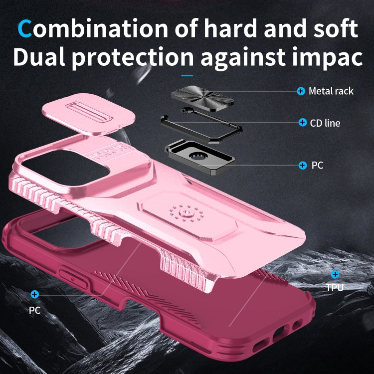 For iPhone 16 Pro Max Sliding Camshield Holder Phone Case