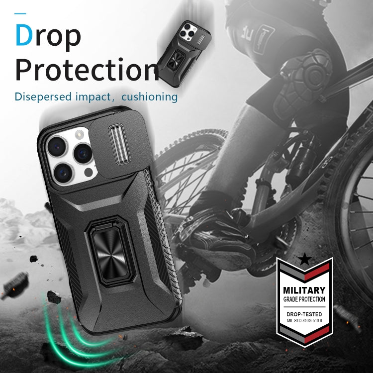 For iPhone 16 Pro Max Sliding Camshield Holder Phone Case