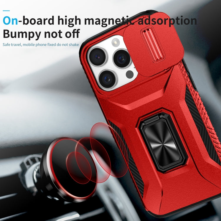 For iPhone 16 Pro Max Sliding Camshield Holder Phone Case