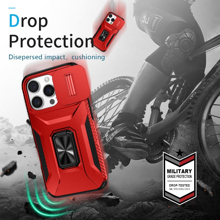 For iPhone 16 Pro Max Sliding Camshield Holder Phone Case