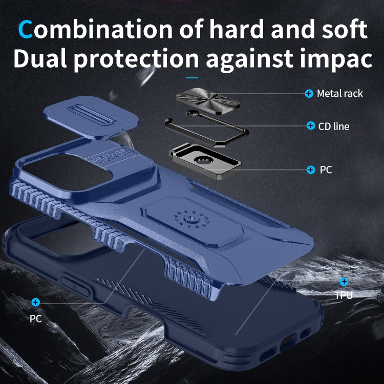 For iPhone 16 Pro Max Sliding Camshield Holder Phone Case