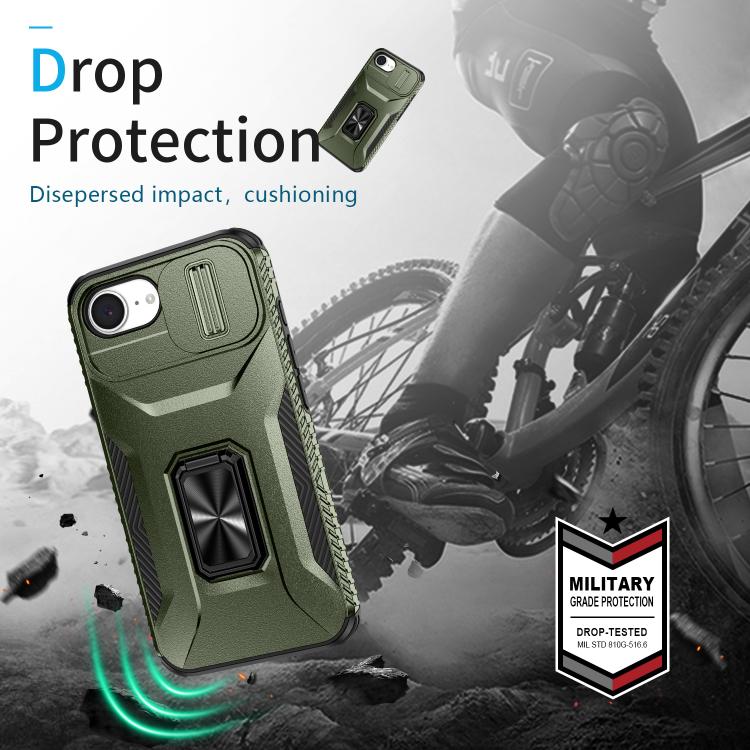 For iPhone 17e / 16e Sliding Camshield Holder Phone Case