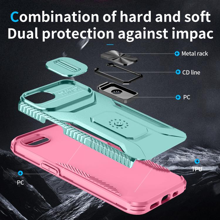 For iPhone 17e / 16e Sliding Camshield Holder Phone Case