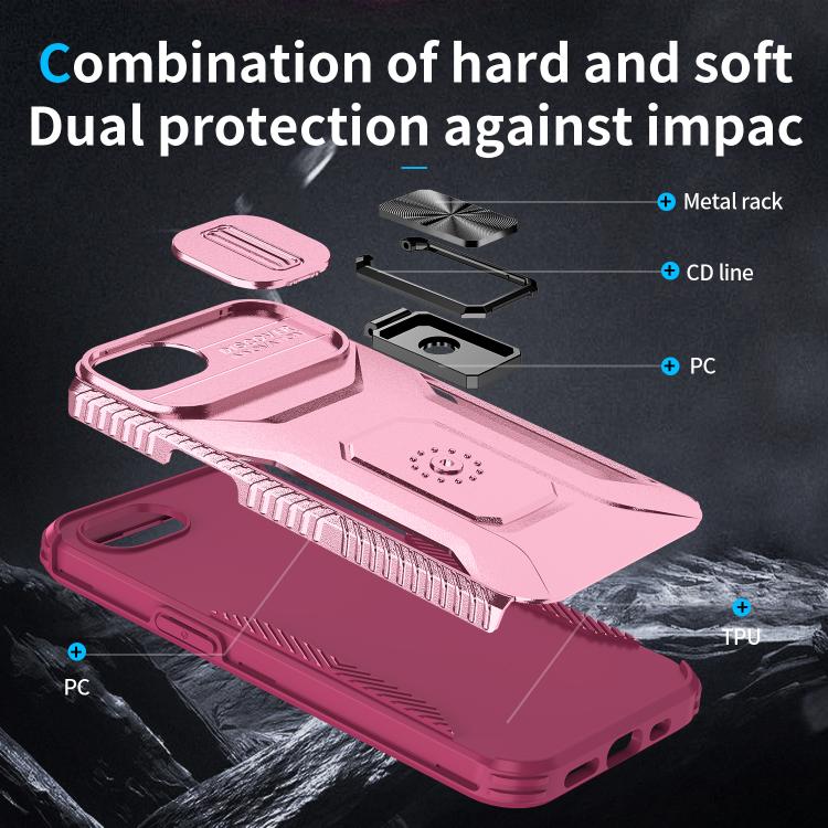 For iPhone 17e / 16e Sliding Camshield Holder Phone Case