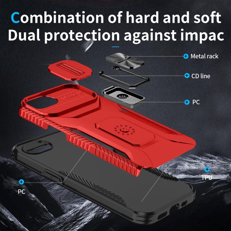 For iPhone 17e / 16e Sliding Camshield Holder Phone Case