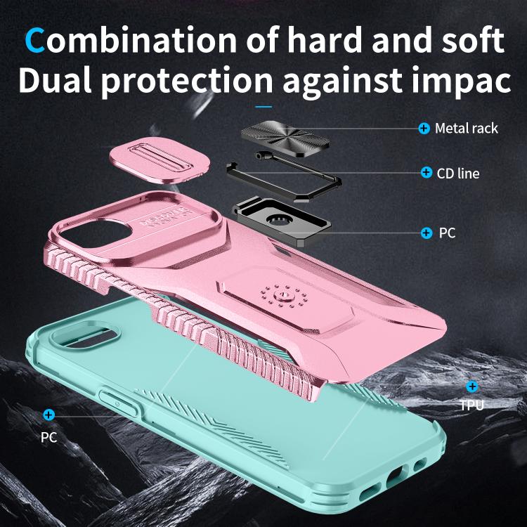 For iPhone 17e / 16e Sliding Camshield Holder Phone Case