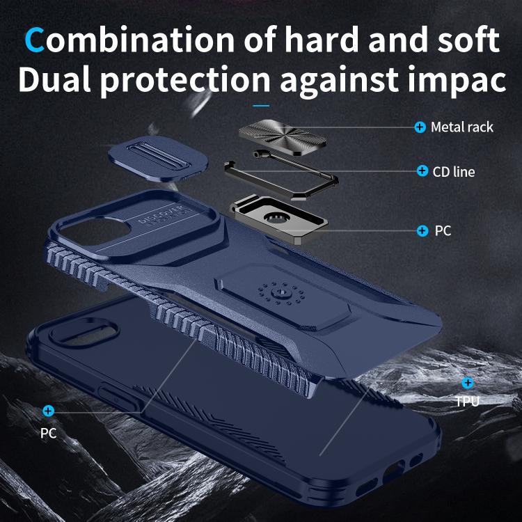 For iPhone 17e / 16e Sliding Camshield Holder Phone Case