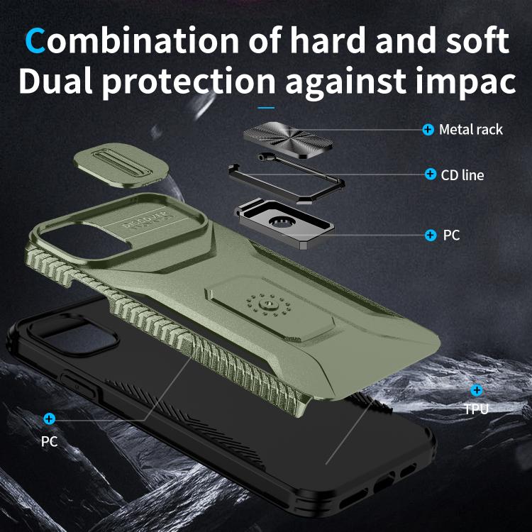 For iPhone 11 Pro Max Sliding Camshield Holder Phone Case