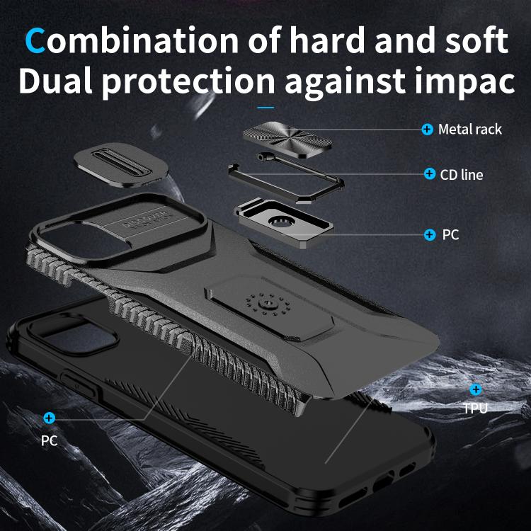 For iPhone 11 Pro Max Sliding Camshield Holder Phone Case