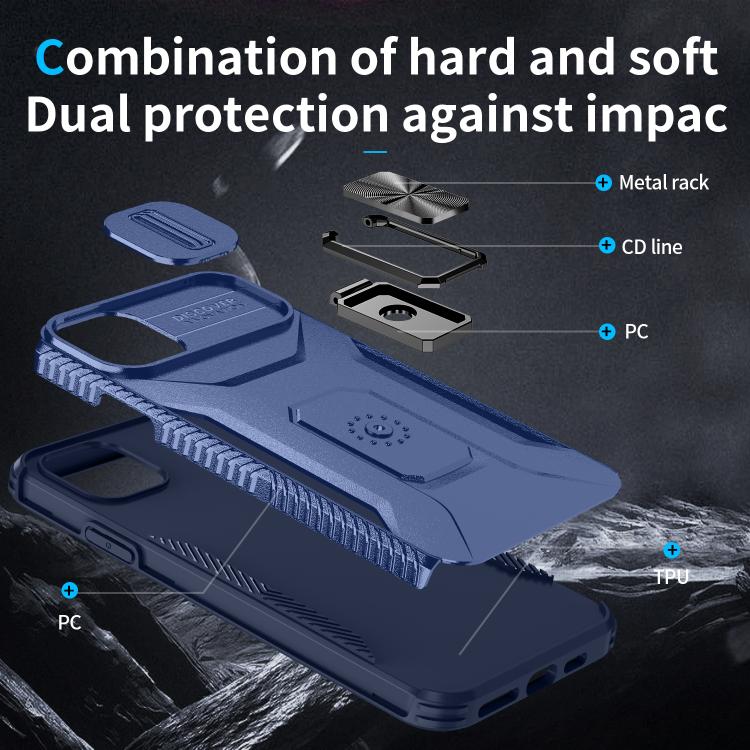For iPhone 11 Pro Max Sliding Camshield Holder Phone Case