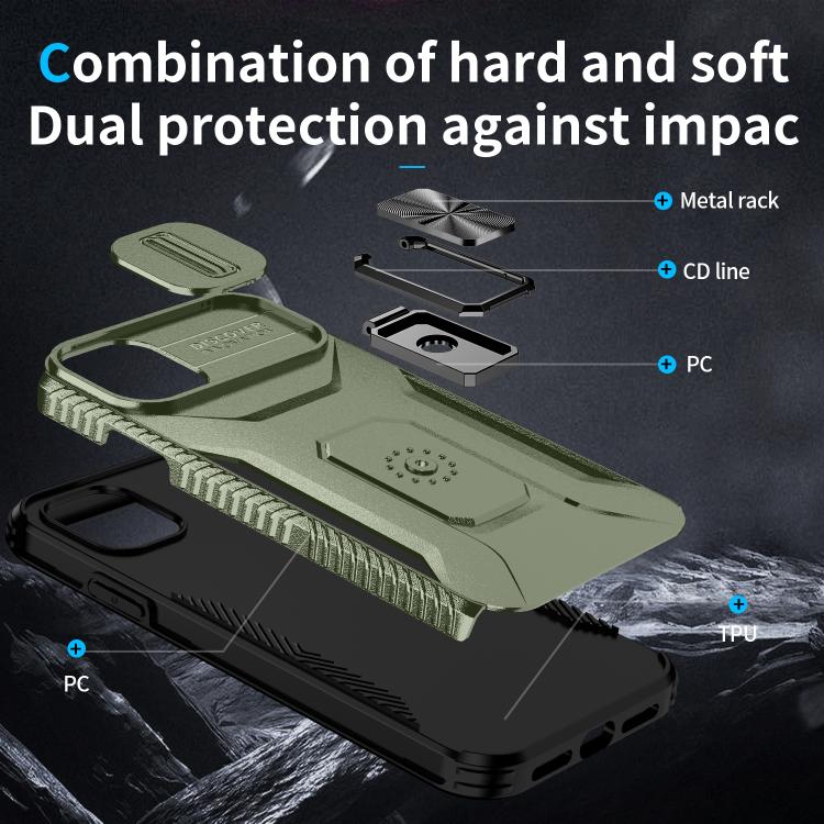 For iPhone 11 Sliding Camshield Holder Phone Case