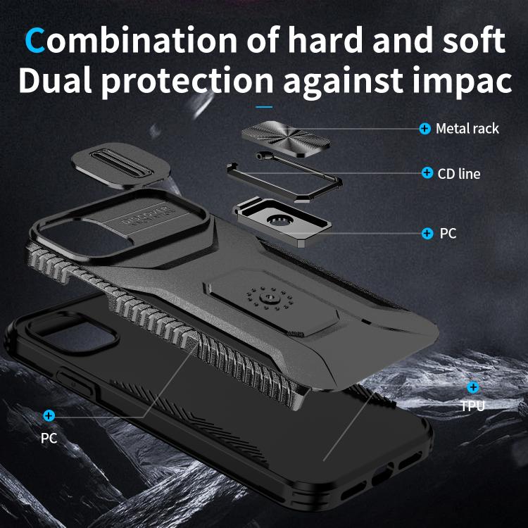 For iPhone 11 Sliding Camshield Holder Phone Case