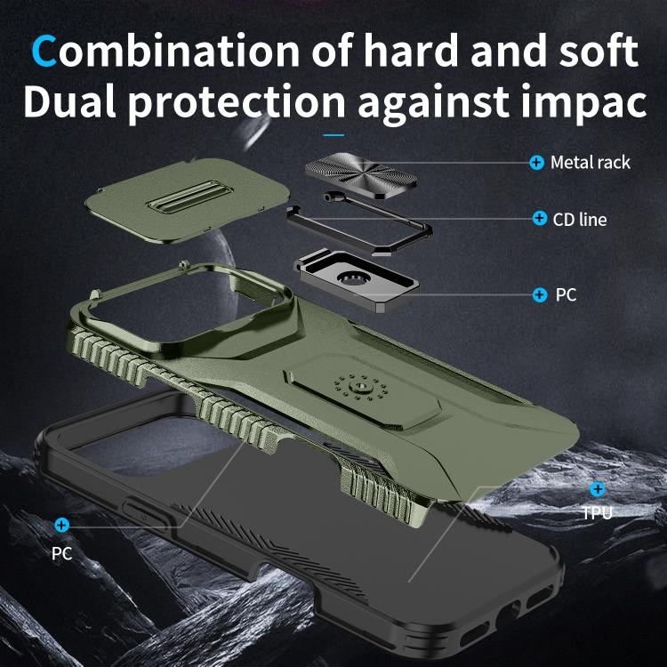 For iPhone 17 Pro Max Sliding Camshield Holder Phone Case