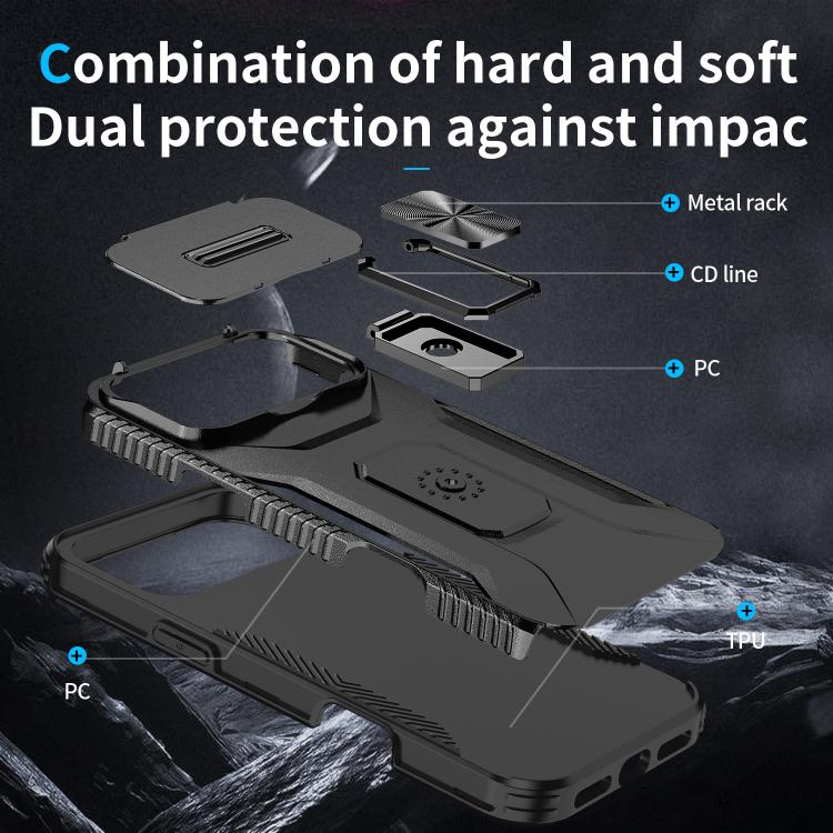 For iPhone 17 Pro Max Sliding Camshield Holder Phone Case