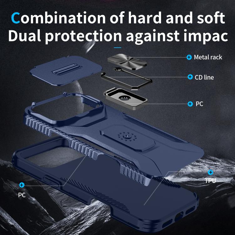 For iPhone 17 Pro Max Sliding Camshield Holder Phone Case