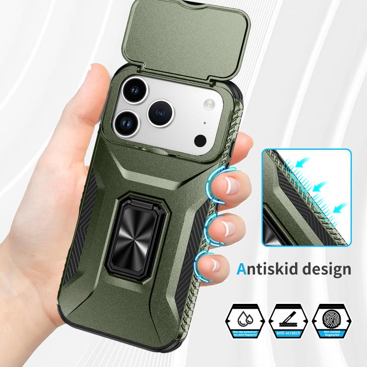 For iPhone 17 Pro Sliding Camshield Holder Phone Case