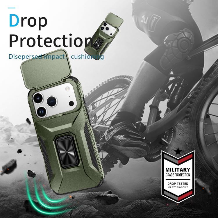 For iPhone 17 Pro Sliding Camshield Holder Phone Case