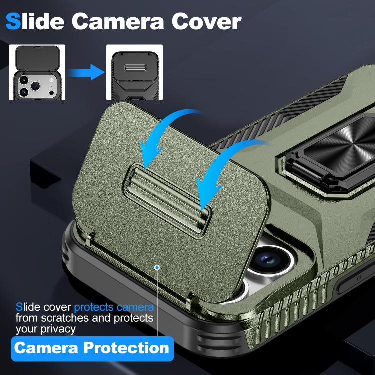 For iPhone 17 Pro Sliding Camshield Holder Phone Case