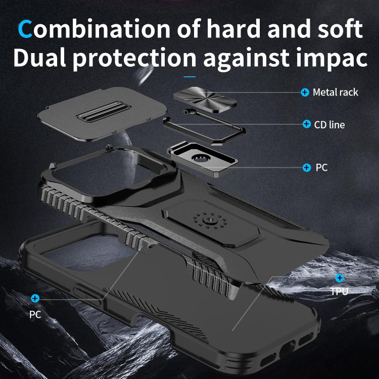 For iPhone 17 Pro Sliding Camshield Holder Phone Case
