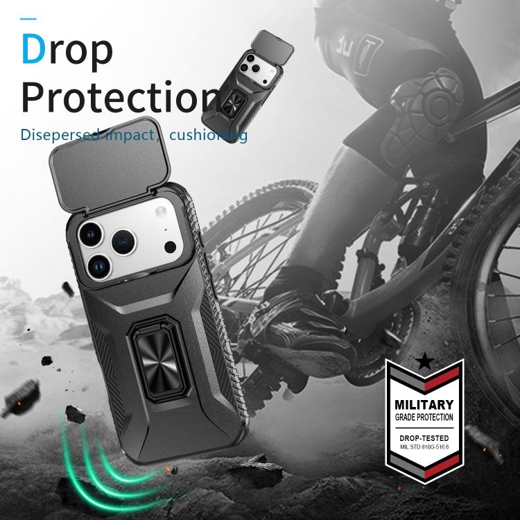 For iPhone 17 Pro Sliding Camshield Holder Phone Case