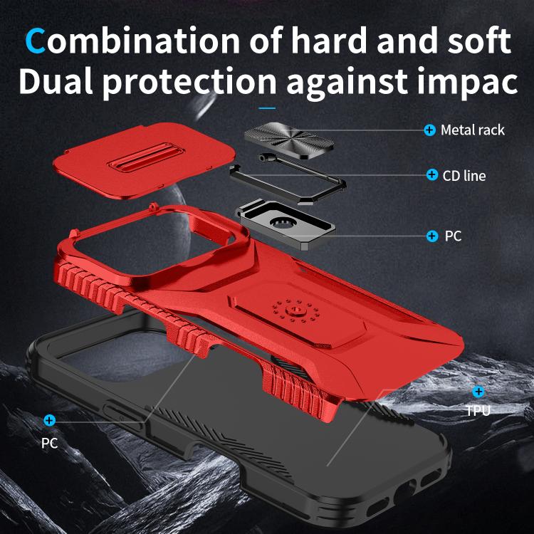 For iPhone 17 Pro Sliding Camshield Holder Phone Case
