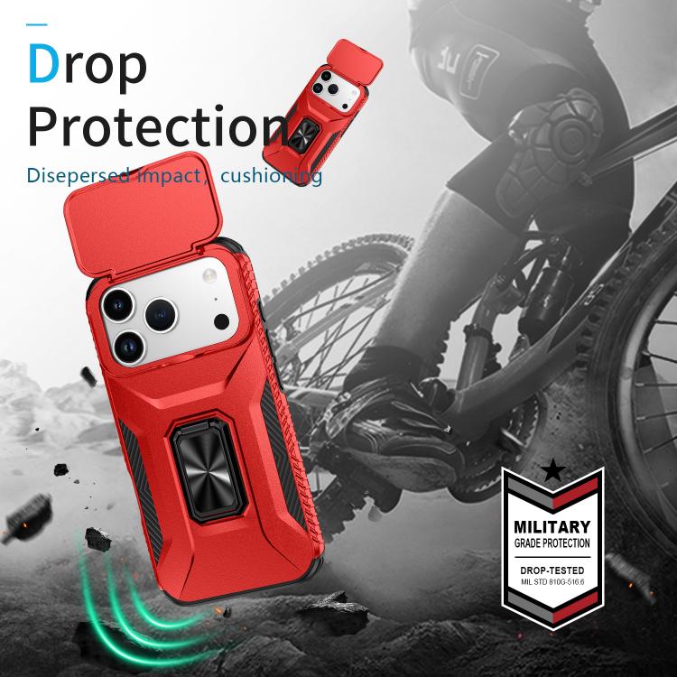 For iPhone 17 Pro Sliding Camshield Holder Phone Case