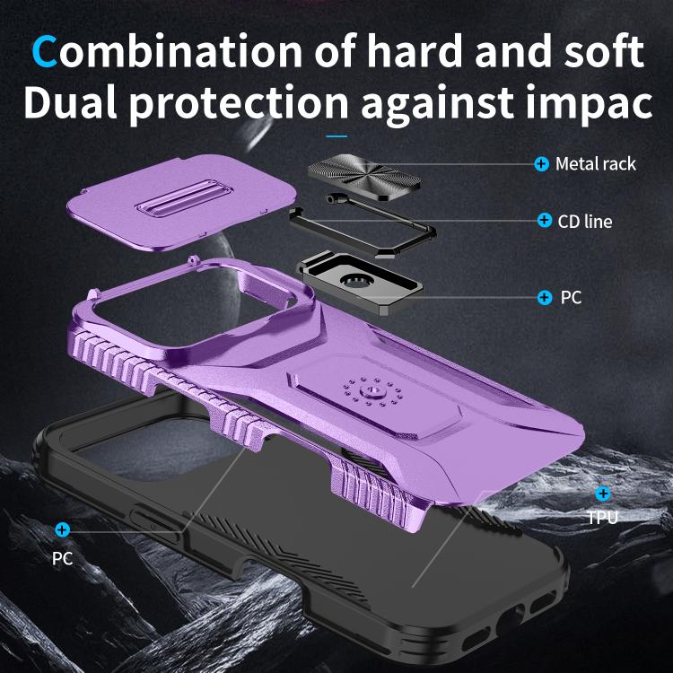 For iPhone 17 Pro Sliding Camshield Holder Phone Case