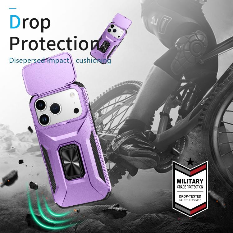 For iPhone 17 Pro Sliding Camshield Holder Phone Case