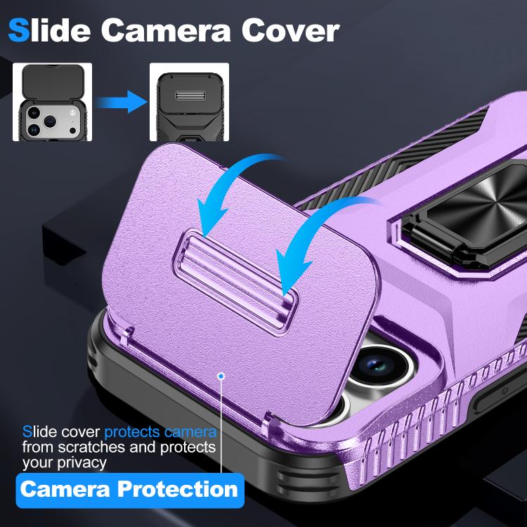 For iPhone 17 Pro Sliding Camshield Holder Phone Case