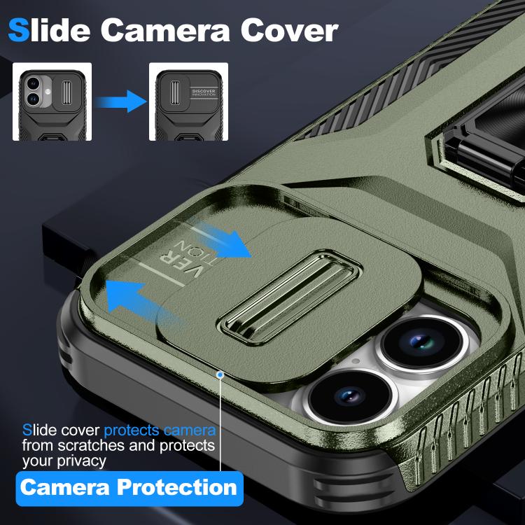 For iPhone 17 Sliding Camshield Holder Phone Case