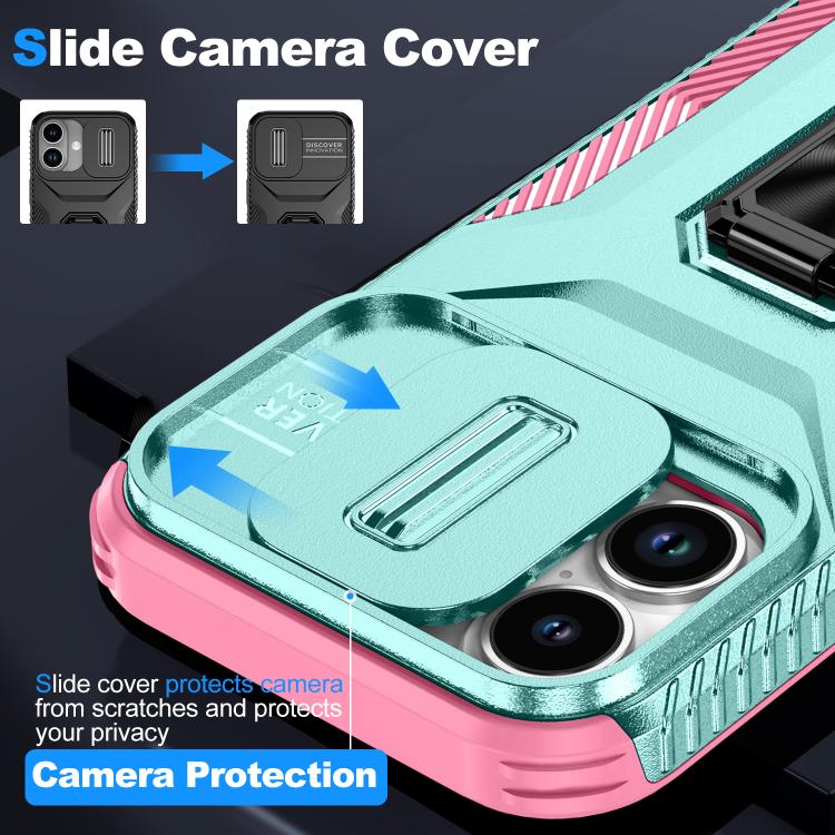 For iPhone 17 Sliding Camshield Holder Phone Case