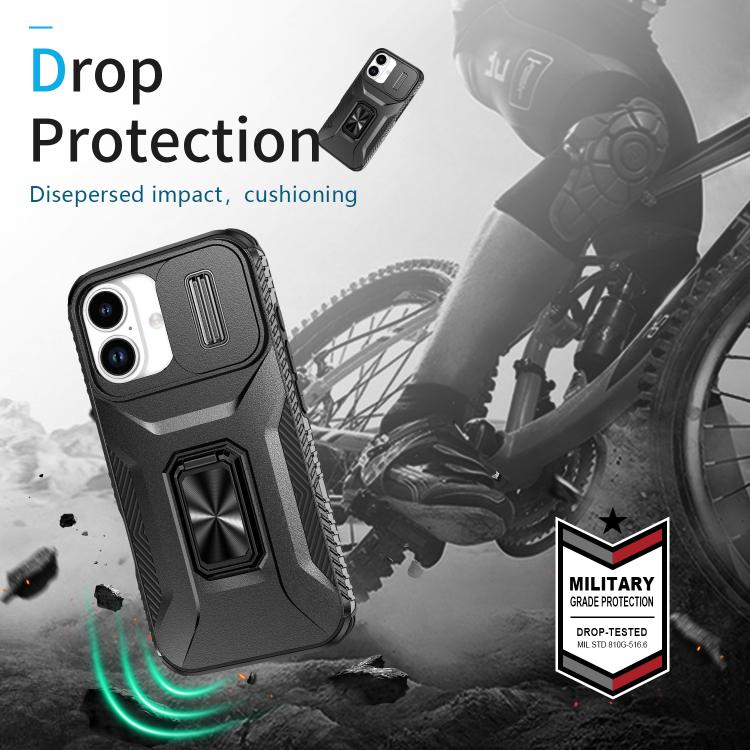 For iPhone 17 Sliding Camshield Holder Phone Case