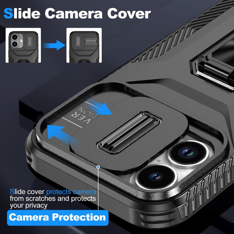 For iPhone 17 Sliding Camshield Holder Phone Case