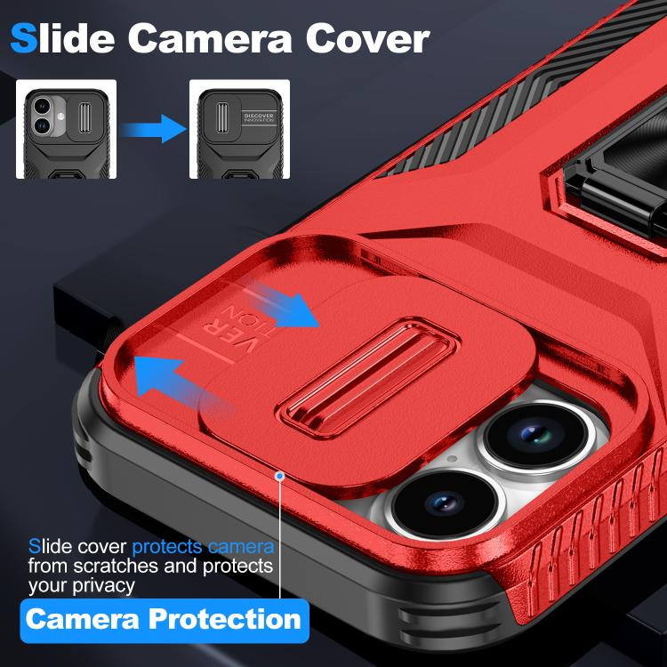 For iPhone 17 Sliding Camshield Holder Phone Case