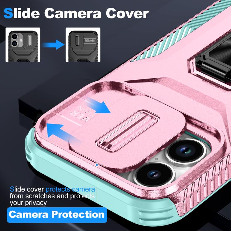 For iPhone 17 Sliding Camshield Holder Phone Case