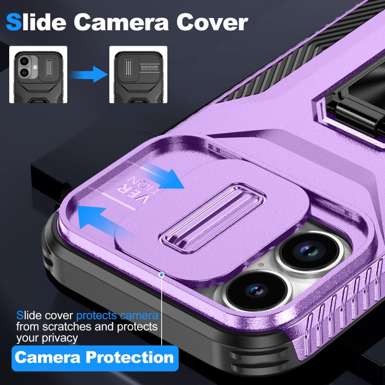 For iPhone 17 Sliding Camshield Holder Phone Case