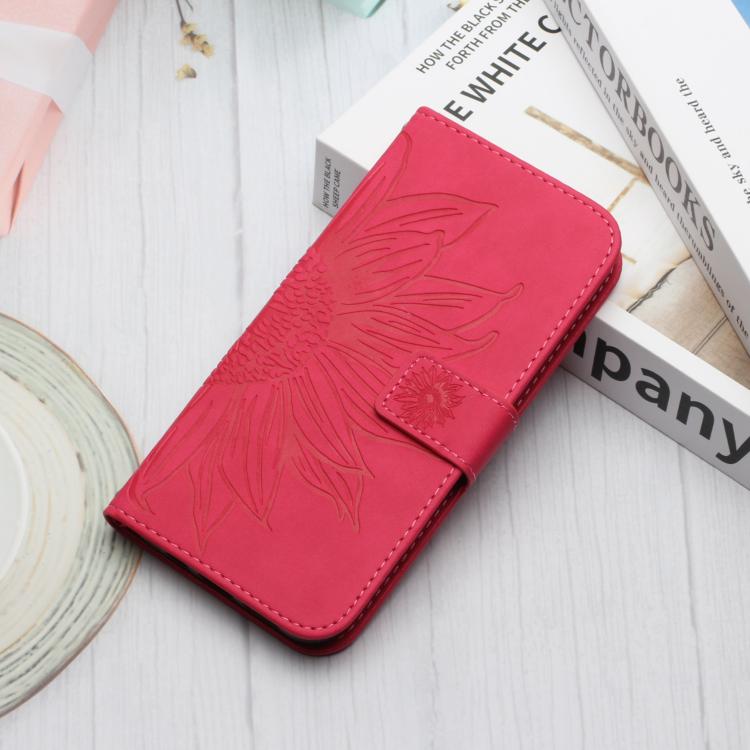 For Redmi Note 15 Pro 5G Global 163.6mm Skin Feel Sun Flower Embossed Flip Leather Phone Case with Lanyard
