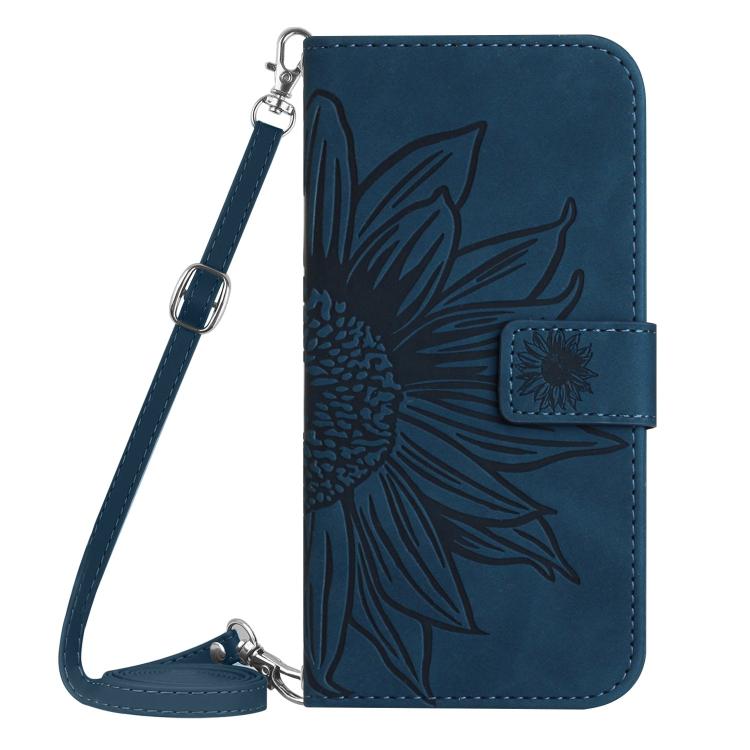 For Xiaomi 15 Ultra Skin Feel Sun Flower Embossed Flip Leather Phone Case with Lanyard