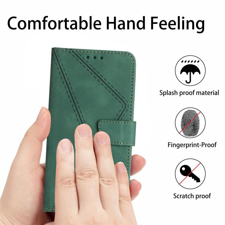 For Xiaomi Poco X8 Pro 5G Stitching Embossed Leather Phone Case