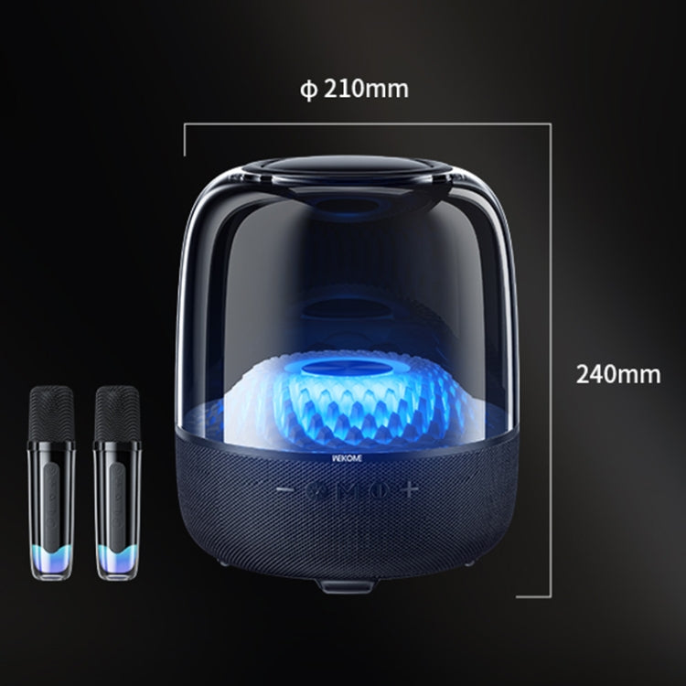 WEKOME Beluga D16 Spiritful Island Desktop Bluetooth Speaker With Dual Microphones - Black